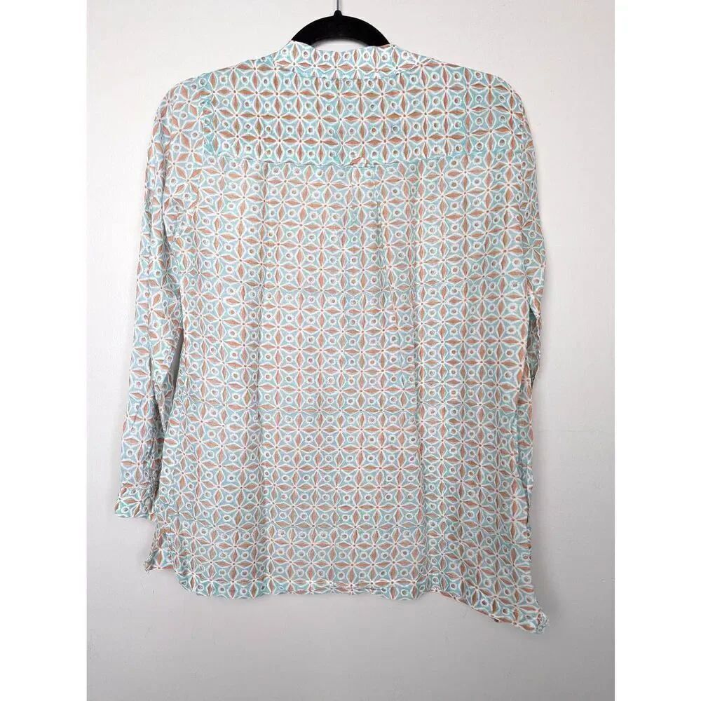 Roberta Roller Rabbit cotton silk top Small - Picture 2 of 7